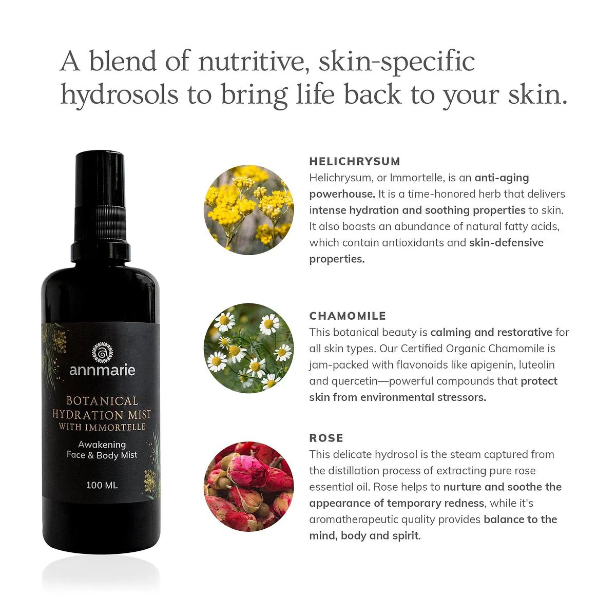 Annmarie Skin Care Botanical Hydration Mist With Immortelle (100ml) - Image 6