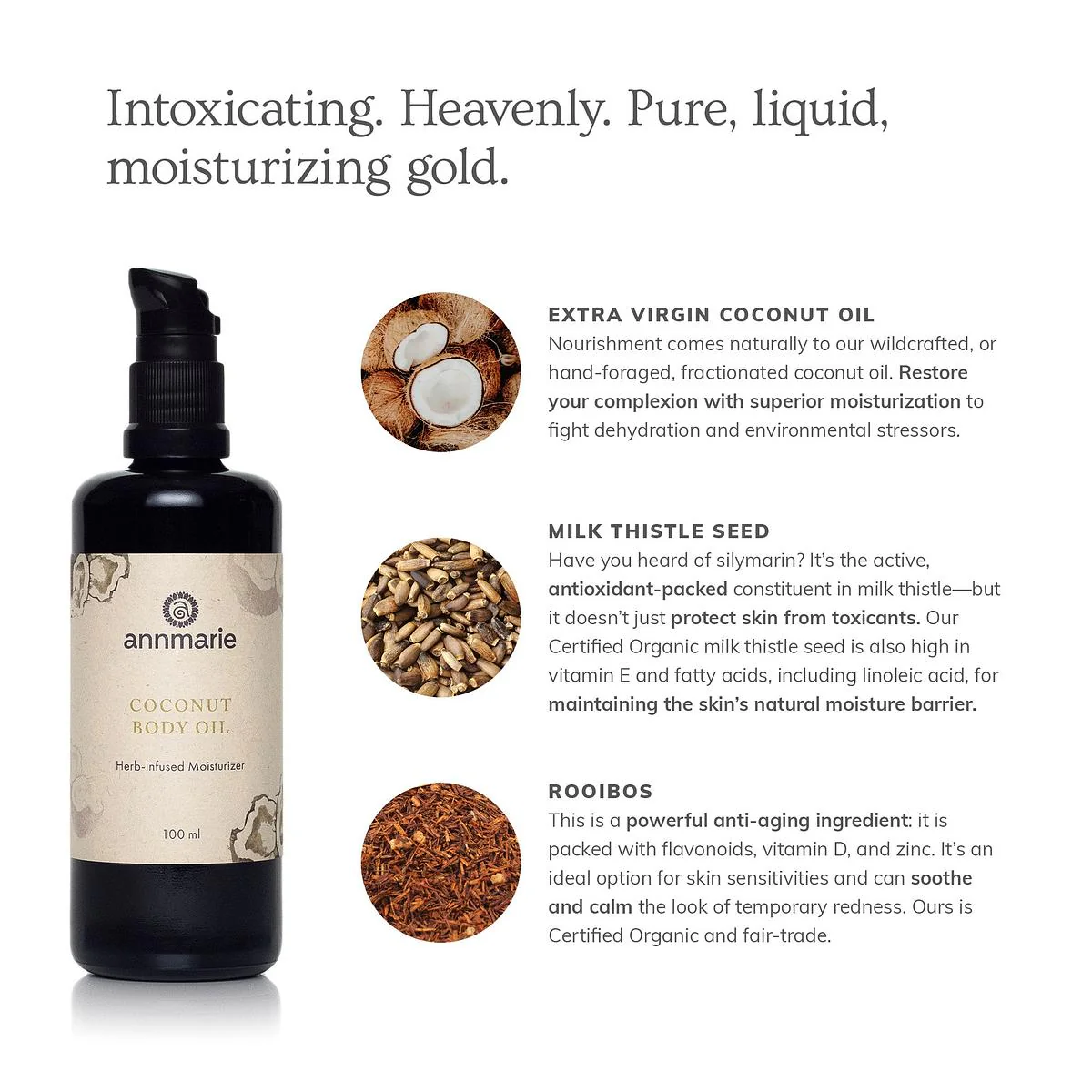 Annmarie Skin Care Coconut Body Oil (100ml) - Image 3