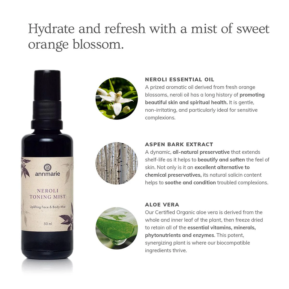 Annmarie Skin Care Neroli Toning Mist (50ml) - Image 3