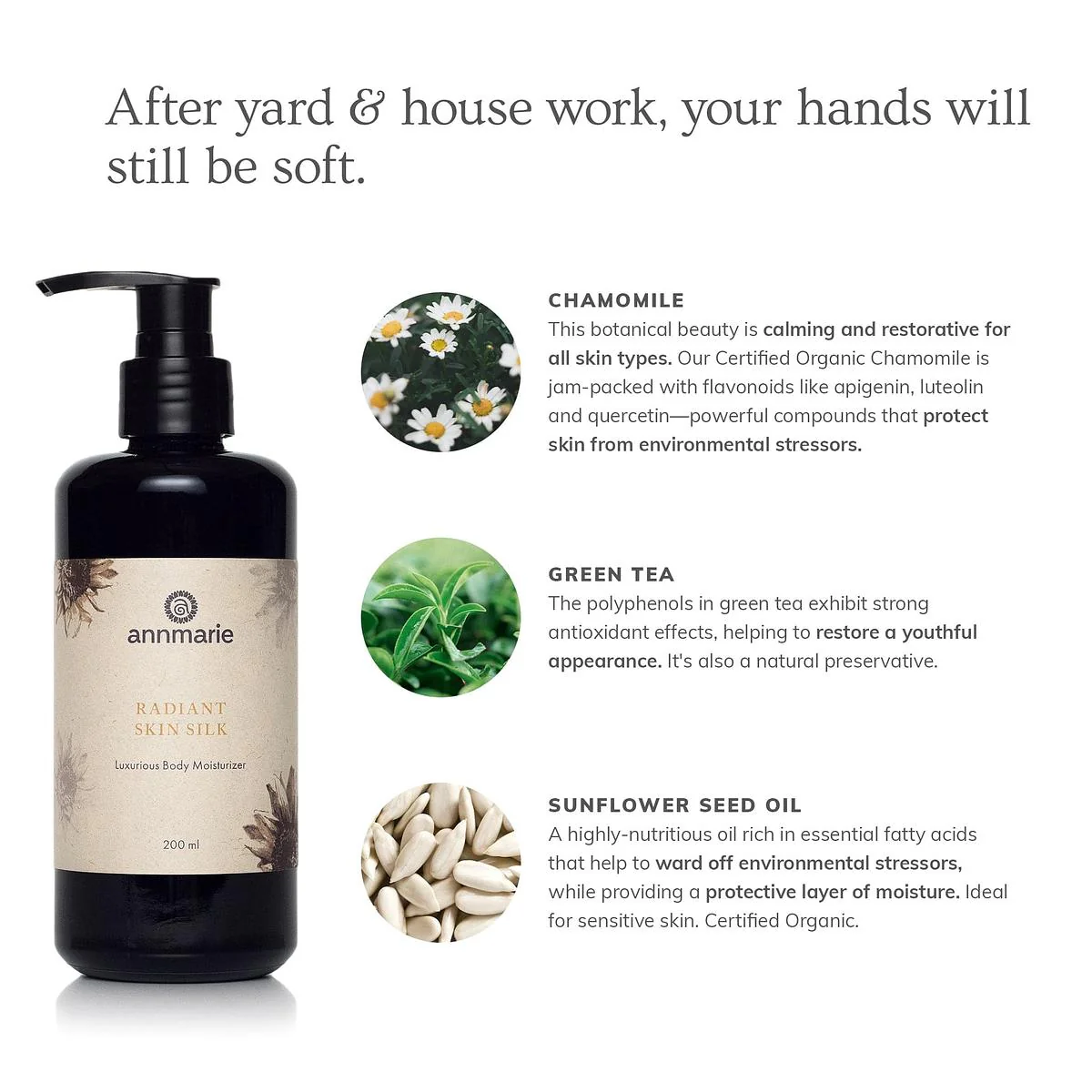 Annmarie Skin Care Radiant Skin Silk Body Lotion (200ml) - Image 5