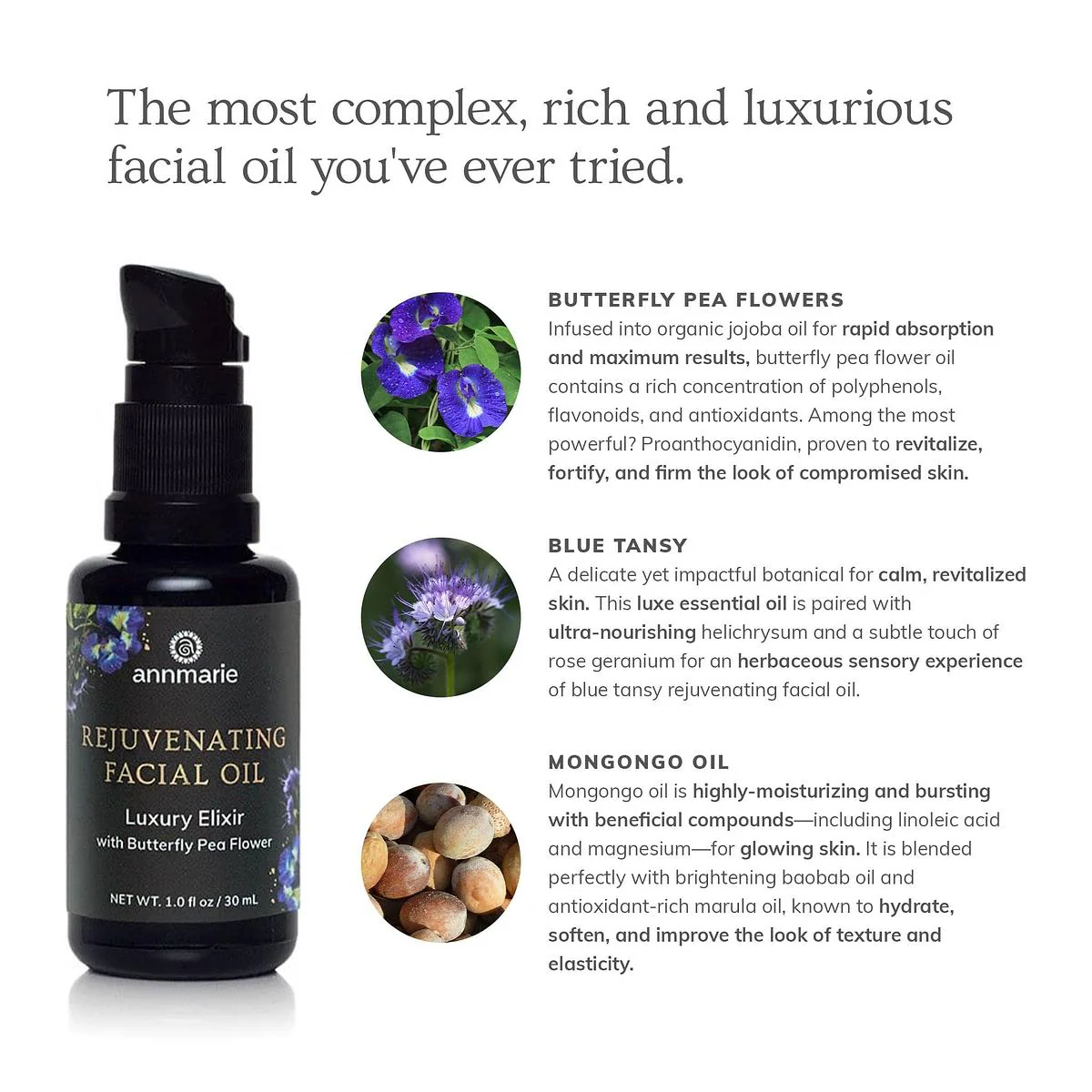 Annmarie Skin Care Rejuvenating Facial Oil (30ml) - Image 3