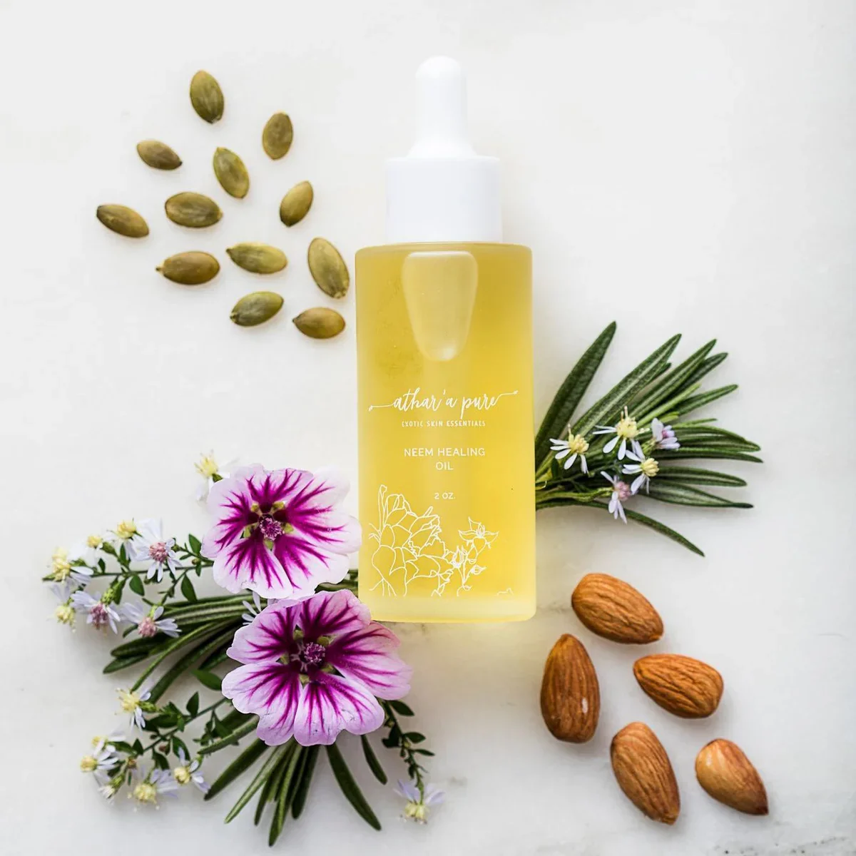 Athar'a Pure Neem Healing Oil for Skin, Hair and Nails - Image 3