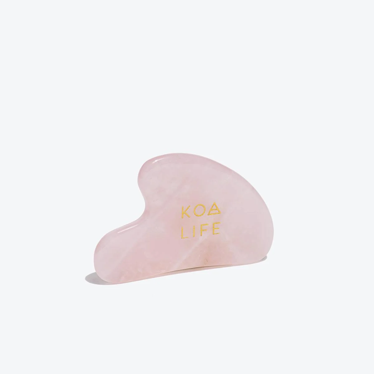 Koa Life Gua Sha | Natural Rose Quartz Stone - Image 3