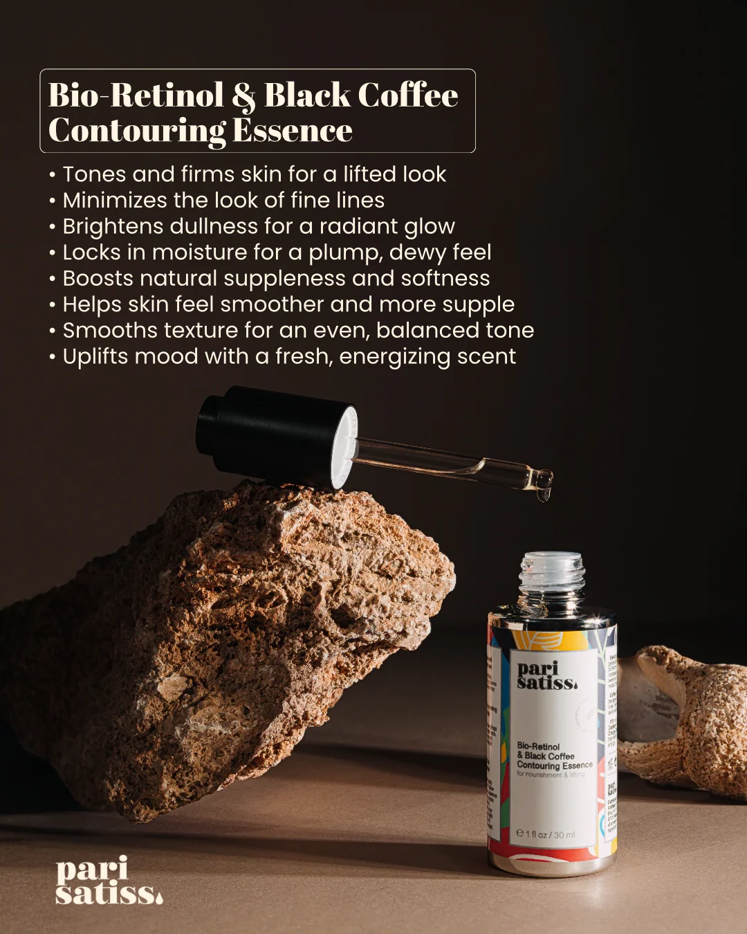 Pari Satiss Bio-Retinol & Black Coffee Contouring Essence - Image 3