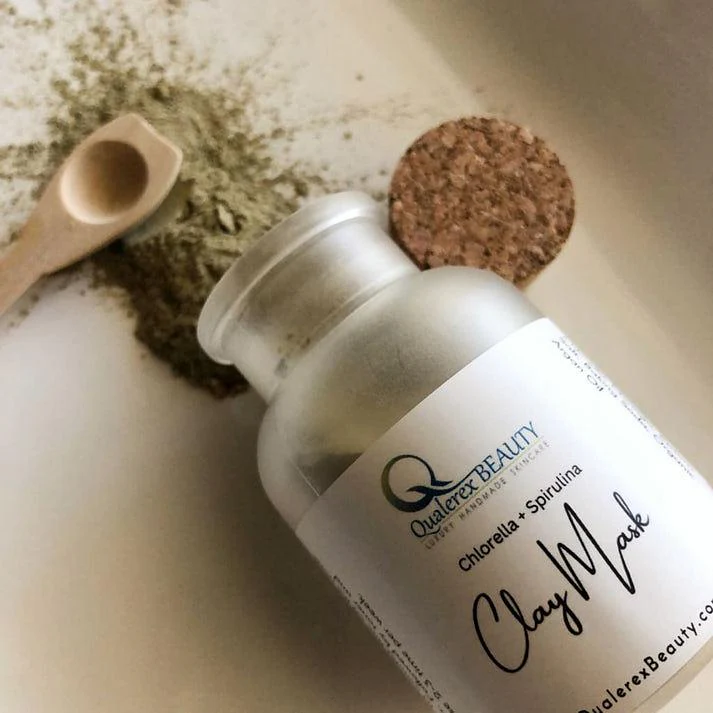 Qualerex Beauty Clay Mask with Chlorella & Spirulina • Preserving Skin's Youthful Vitality - Image 3