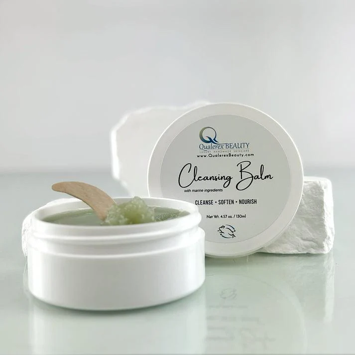 Qualerex Beauty Cleansing Balm with Marine Ingredients • Melts Away Makeup & Skin Impurities • Clear Congested Pores - Image 3