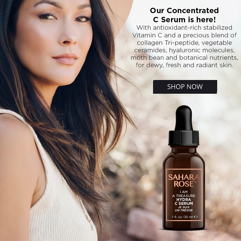 Sahara Rose Hydra C Serum | Brightening & Plumping| 10% Vitamin C for Dark Spots and Sun Damage - Image 3