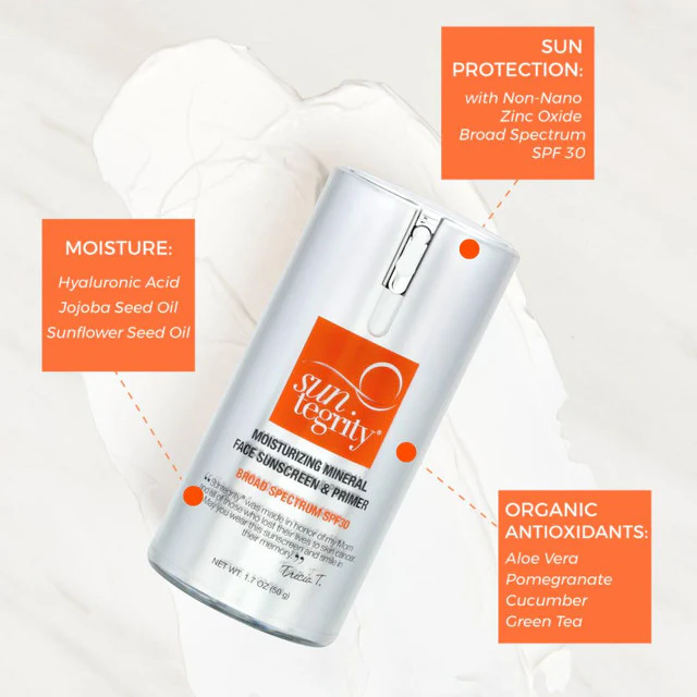 Suntegrity Moisturizing Mineral Face Sunscreen & Primer, Broad Spectrum SPF 30 - Image 4